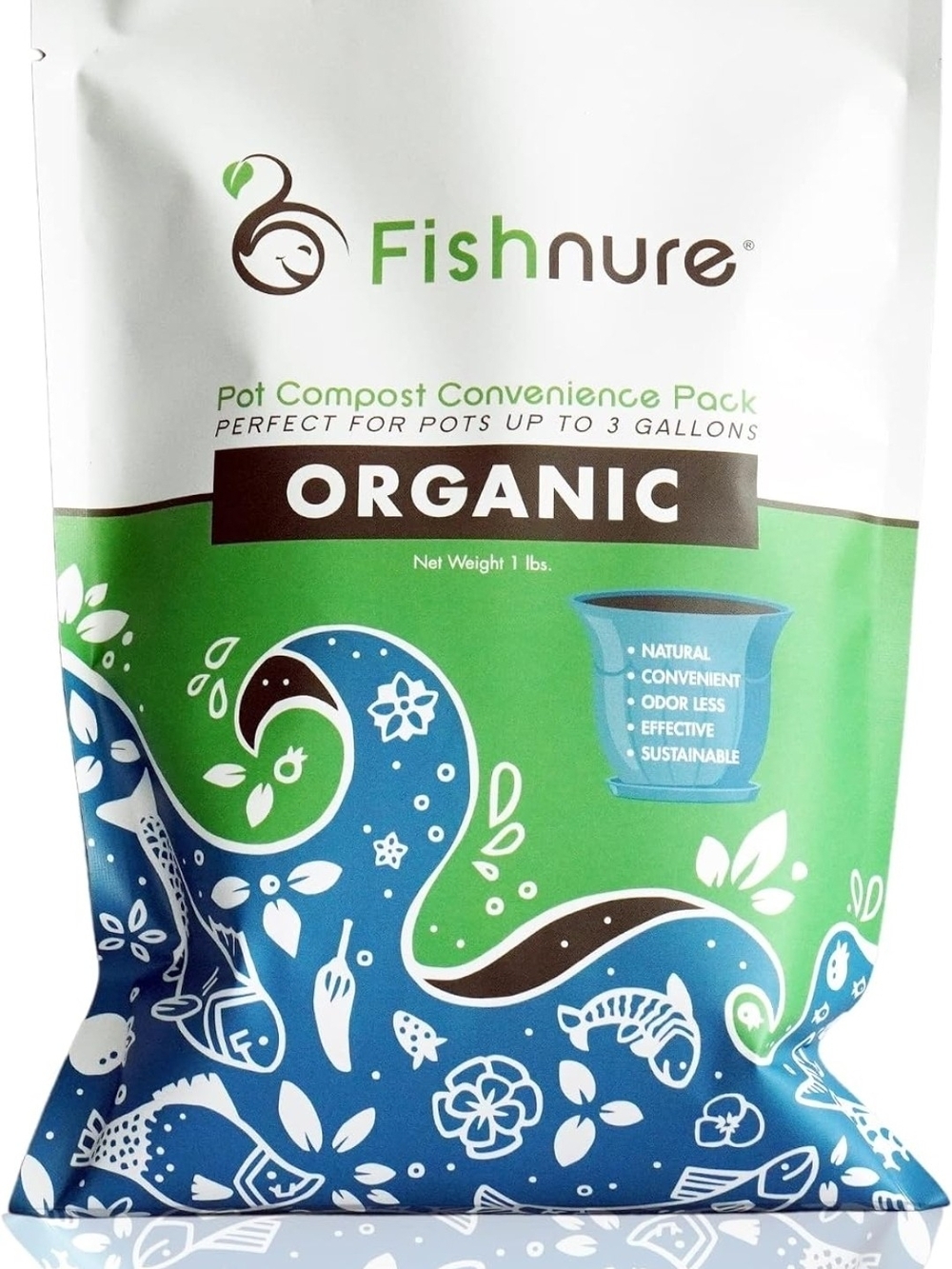 Fishnure - Humus Fish Compost Fertilizer for Indoor and Outdoor Plants